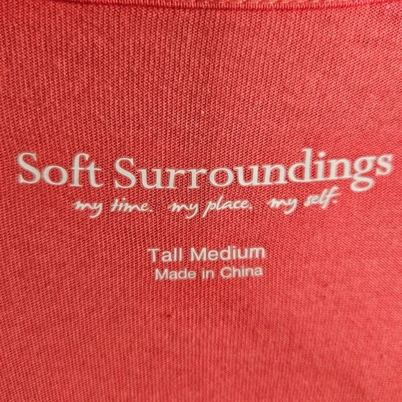 Soft Surroundings Woman Size M Tall Maxi Length Dress Sleeveless Pockets Minimal - Picture 3 of 7